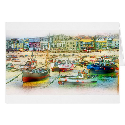 HARBOUR AS A PAINTING CARDS (Front Horizontal)
