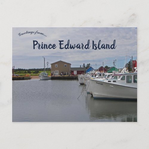 Harbour at Prince Edward Island Canada Postcard