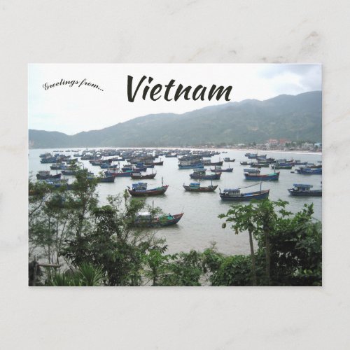 Harbour at Vạn Ninh Khanh Hoa in Vietnam Postcard