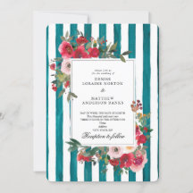 Harbour Blue Wedding Invitation