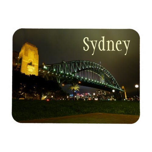 Harbour Bridge at Night Sydney Australia Magnet
