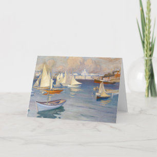 Harbour in Helsinki   Albert Edelfelt Card
