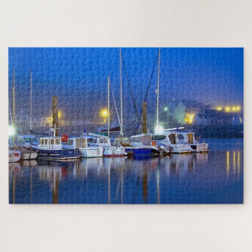 Harbour Port Boats Yachts Ocean Sea Reflections Jigsaw Puzzle