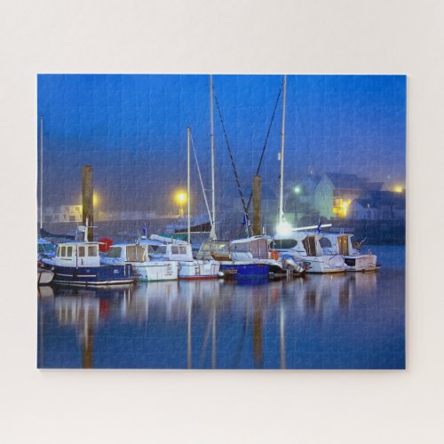 Harbour Port Boats Yachts Ocean Sea Reflections Jigsaw Puzzle