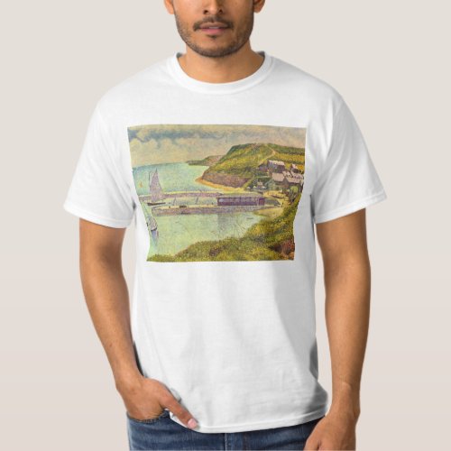 Harbour Port_en_Bessin High Tide by Georges Seurat T_Shirt