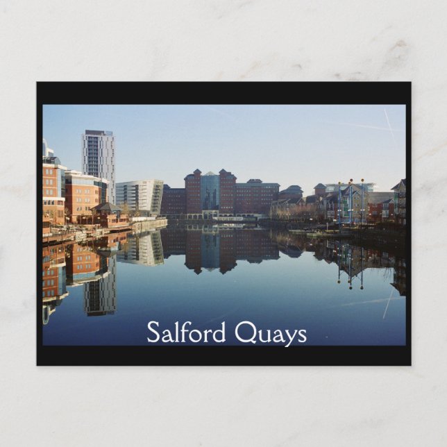 Harbour reflection, Salford Quays Postcard (Front)