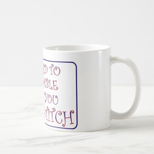 Hard 2 Be Humble when you Cross Stitch Coffee Mug (Right)