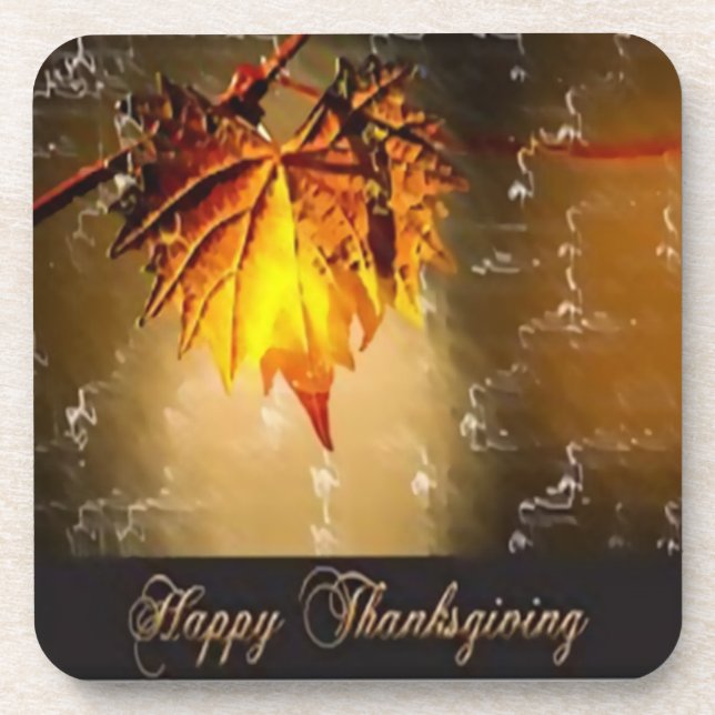 hard back coasters, set of 6 custom beverage coaster (Front)