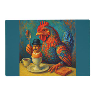 Hard-Boiled Human - Fowl Play at Breakfast Placemat