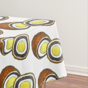 Hard Boiled Scotch Eggs UK British Snack Food Tablecloth