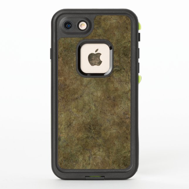 Hard Brown Textured Stone LifeProof iPhone Case (Back)