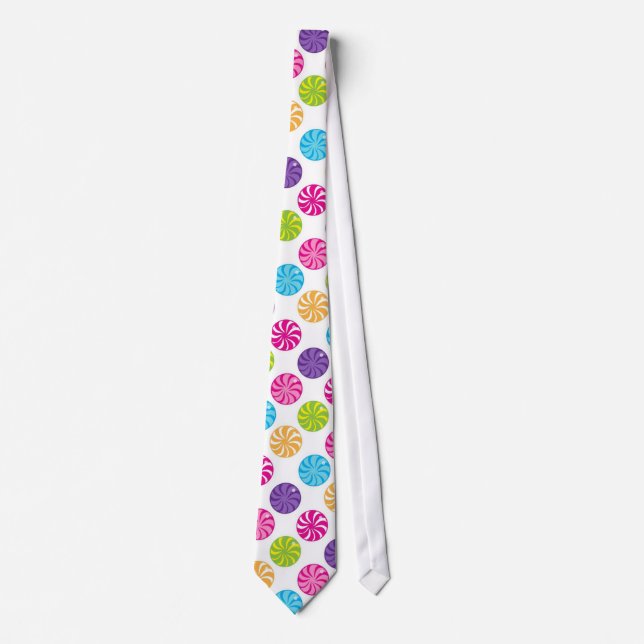 Hard candy pattern sweet treat tie (Front)