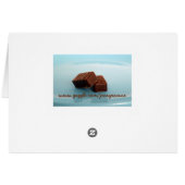 hard chocolate is never ... cards (Back Horizontal)