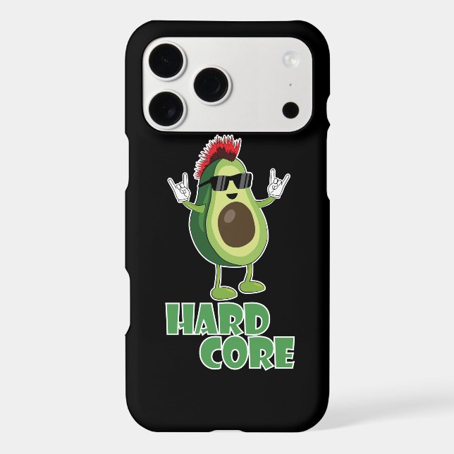 Hard Core Avocado Funny Iphone Case (Back)