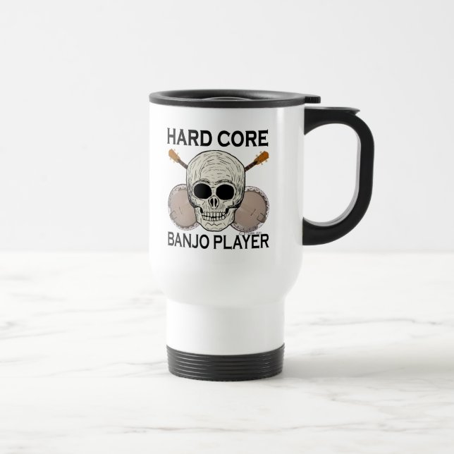 Hard Core Banjo Player Travel Mug (Right)