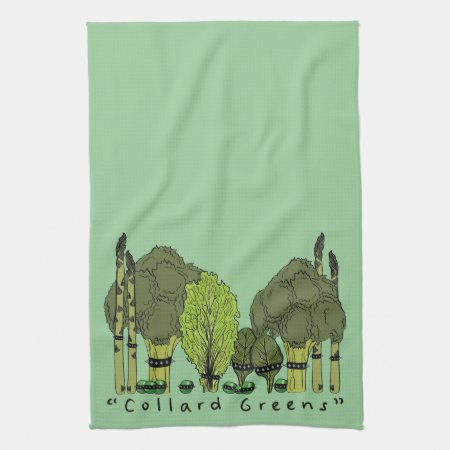 Hard Core Collard Greens Kitchen Towel