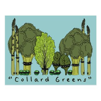 Hard Core Collard Greens Postcard