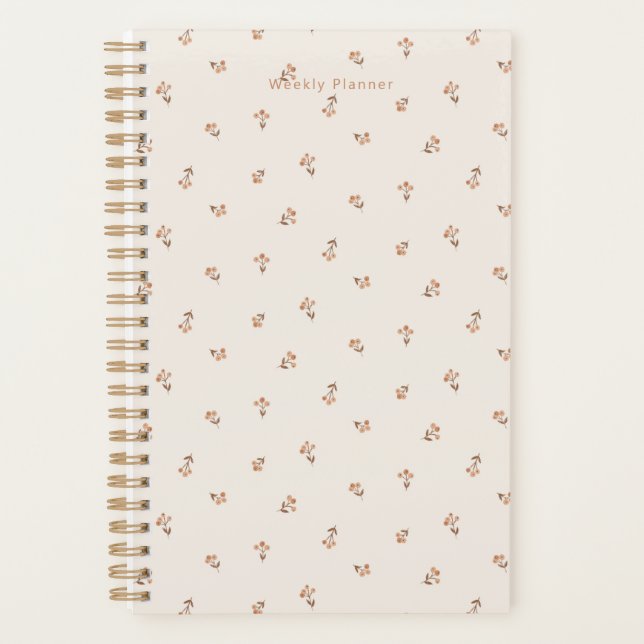 Hard Cover Golden Spiral Planner by Eva Catharina  (Front)
