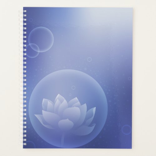 Hard cover Lotus on purple background Planner