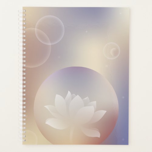 Hard cover Orange Lotus  Planner