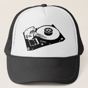 Hard Disk Drive - Computer Geek Hacker Old School Trucker Hat