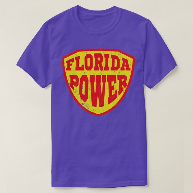 Hard Drawn Florida Power T-Shirt (Design Front)