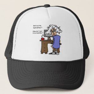 Hard Drive Back Up Humorous Trucker Hat