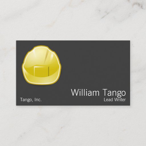 Customizable Hard Hat Construction Architect Business Cards
