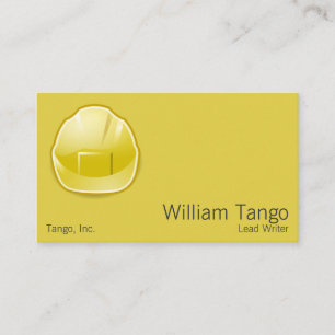 Hard Hat Construction Architect Business Card