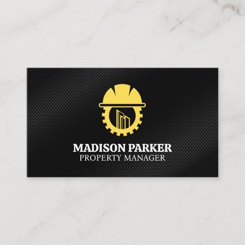 Hard Hat Construction | Hammer Logo | Builders Business Card
