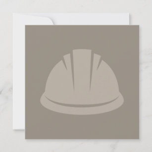 Hard Hat Construction Hat Icon CUSTOM COLOR Holiday Card