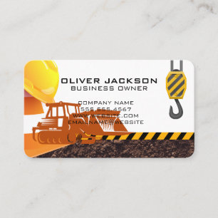 Hard Hat   Construction   Property Developer Business Card