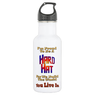 Hard Hat Pride Stainless Steel Water Bottle