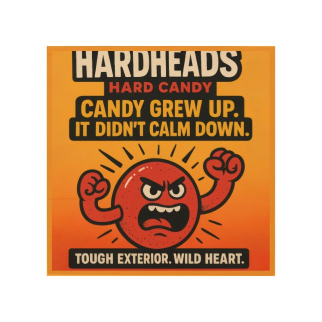 HARD HEAD  WOOD WALL ART (Front)