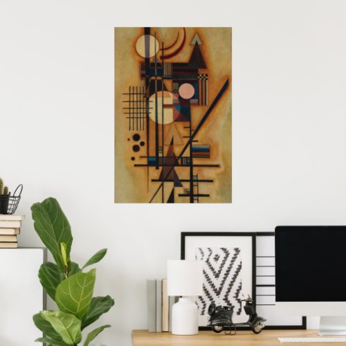 Hard in soft by Wassily Kandinsky Poster