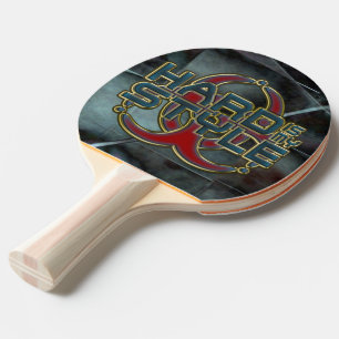 HARD is my STYLE + your background image Ping-Pong Paddle