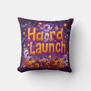 Hard launch   ExDesigner   Halloween Throw Pillow