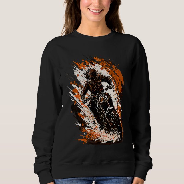 Hard motocross riders Offroad action  1 Sweatshirt (Front)