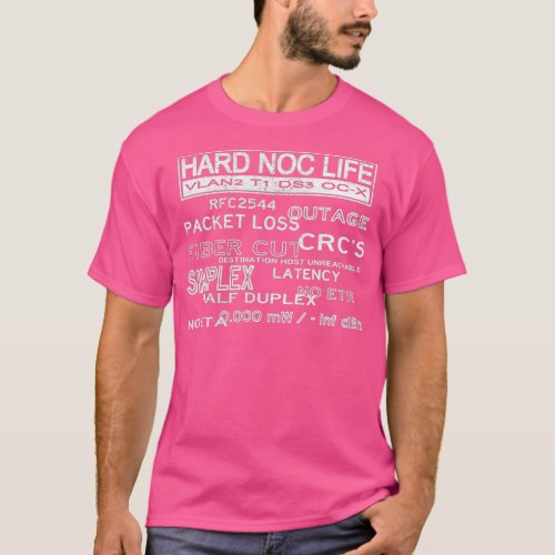 Hard Noc Life Technician Network Engineer Position T_Shirt