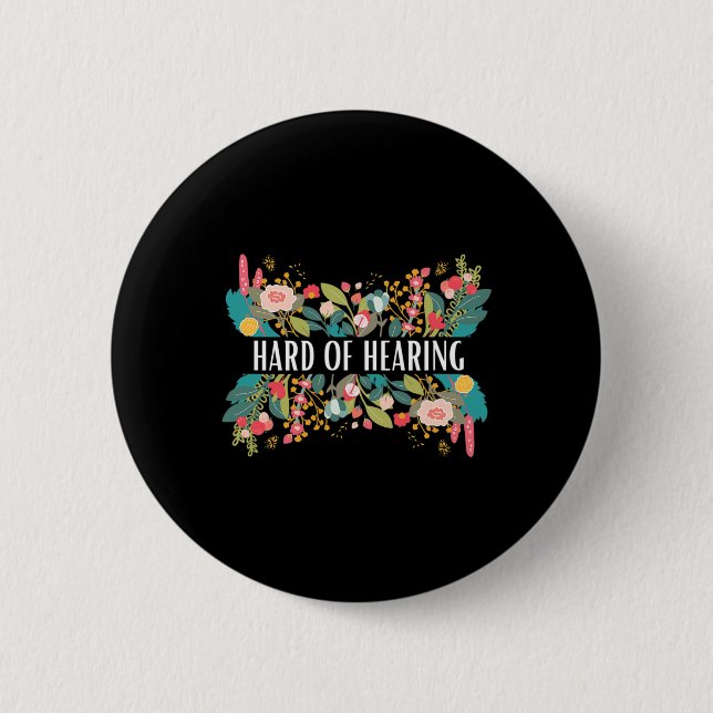 Hard of Hearing Alert and Awareness Design for Dea Button (Front)