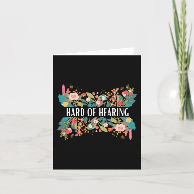 Hard of Hearing Alert and Awareness Design for Dea Card (Front)