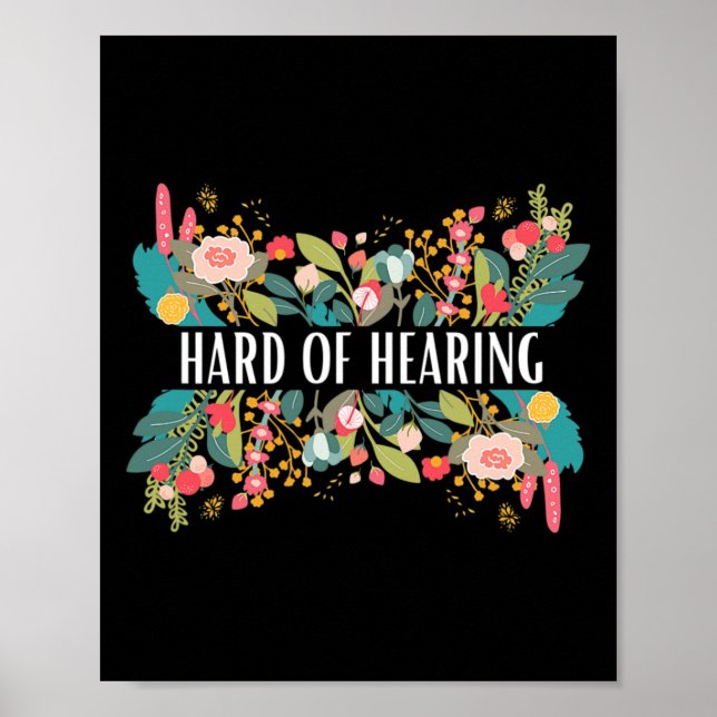 Hard of Hearing Alert and Awareness Design for Dea Poster (Front)