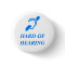 Hard of Hearing Blue on White Background