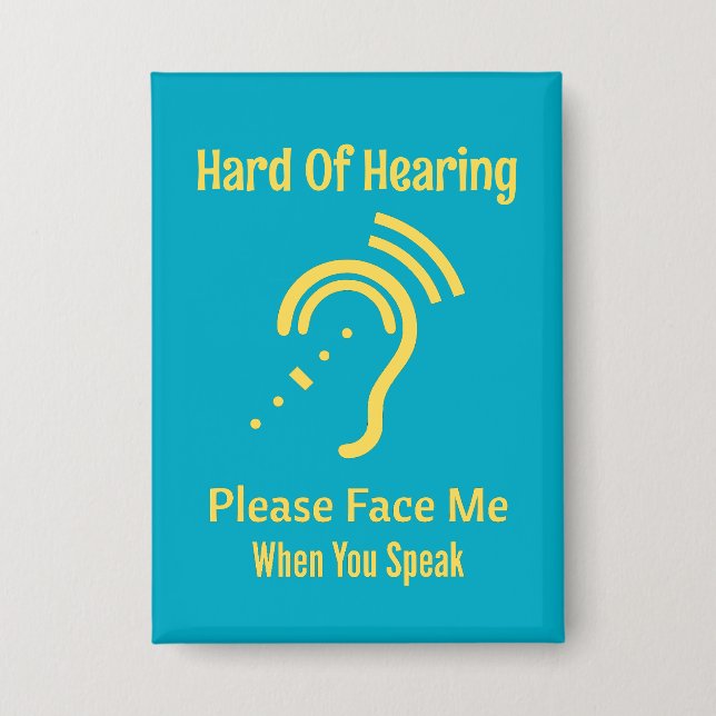 Hard Of Hearing Button (Front)