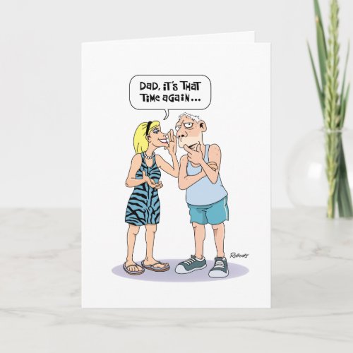 Hard of Hearing Dad Birthday Card