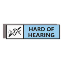 Hard of Hearing Deaf Driver Disability Car
