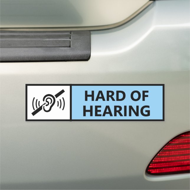 Hard of Hearing Deaf Driver Disability Car  Magnet (In Situ)