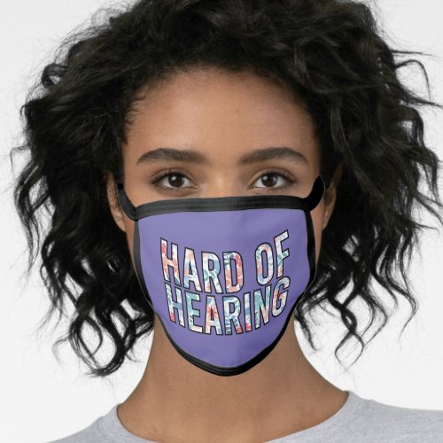 Hard of Hearing Face Mask  Fashion Face Mask