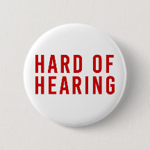 Hard of Hearing, Hearing Loss, Deaf Red