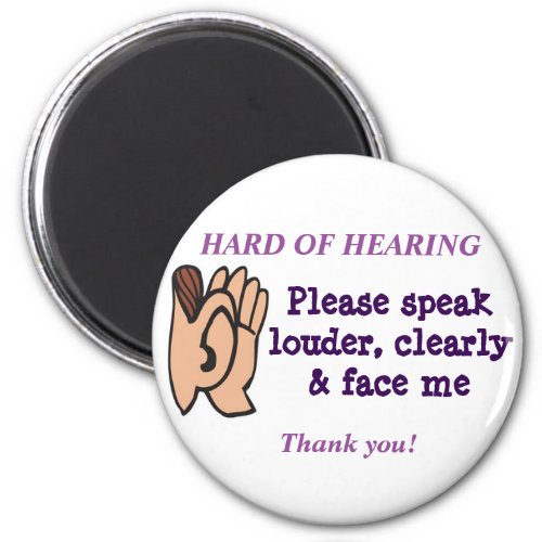 Hard of Hearing Magnet